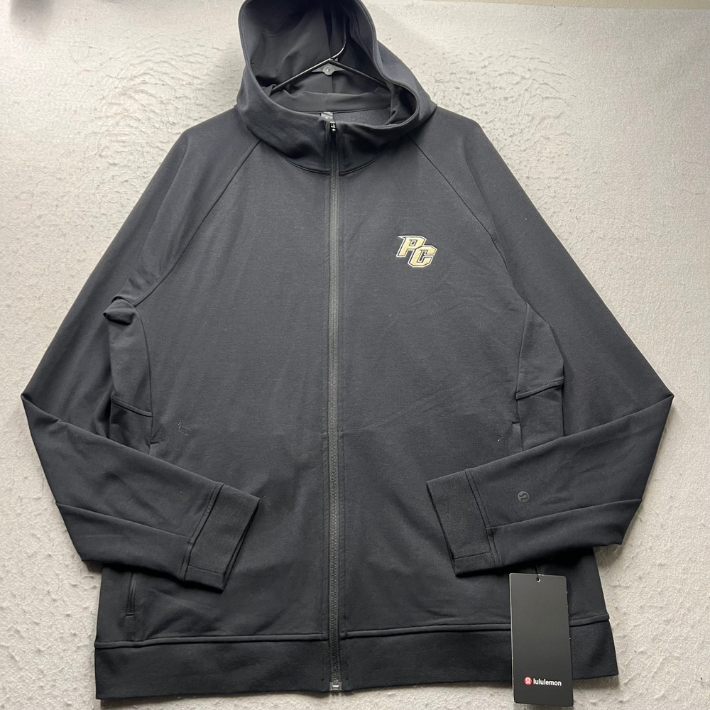 Lululemon City Sweat Full Zip Hoodie XL Black PC Logo LM3CNQS BLK New